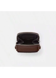 Coach حقيبة كروسبودي رجالية ستانتون، محفظة جلد صغيرة لهاتف محمول وبطاقات ذات تصميم تذكاري، محمولة على الكتف بسي