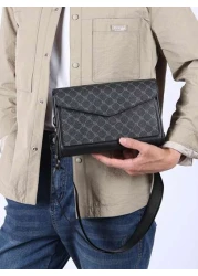 Men s Classic Square Box Crossbody Bag Business Shoulder Bag Sling Bag Small Messenger Bag Fit Underclassmen Father s Day Gift Valentine s Day Gift Travelling Commuting