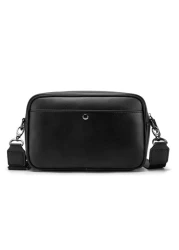 Korean Style Crossbody Bag Shoulder Bag Square Bag Random Vintage Windmill Print Color Block PU Leather Waterproof Multifunctional Casual Versatile Business College Student Men Sports Messenger Bag Gi