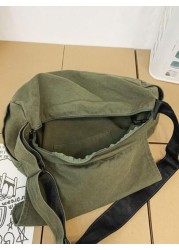 Cool Retro Y2K Homeless Crossbody Bag With 4 Colors To Choose From Canvas Large Capacity Fashionable Crossbody Bag Suitable For School Business Outdoor Party Supplies Gifts Sling Bag Fashion Men s Bag