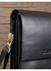 HOVI S Men s Fashion Slim Crossbody Bag Stylish Ultra Thin Business Casual Commuter Shoulder Bag With Flap Multi Compartment Large Capacity Multi Functional Messenger Bag For Men