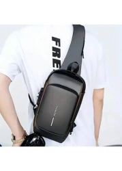 حقيبة صدر مقاومة للسرقة برقم سري للرجال ، حقيبة خصر كاجوال للخارج والرياضة ، حقيبة ظهر رياضية متعددة الاستخدا