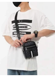 Men s Casual Lightweight Reading Glasses Phone Crossbody Bag Outdoor Shoulder Mini Messenger Bag Suitable For Back To School Father s Day Gift Commute Sling Bag Purse Essentials Business