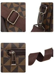 1pc Men s Satchel Bag Fashion Casual Messenger Bag Shoulder Bag Square Small Crossbody Bag Pu Leather Waterproof Multi Functional Casual Casual Business College Boy Bag Sport Casual Postman Boy To His