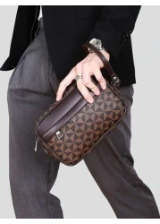 2025 Minimalist Fashion Men s Handbag With Zipper Closure Suitable For Daily Use Travel Vacation Can Be Worn Crossbody Or As A Shoulder Bag