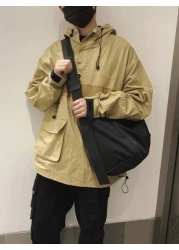 حقيبة هوبو بسيطة سعة كبيرة حقيبة كروسبودي سوداء حقيبة كتف حقيبة جانبية للسفر والعطلات والاحتياجات المدرسية ل