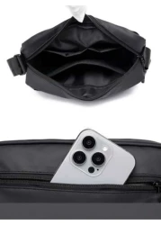 Men s Casual Lightweight One Shoulder Backpack New Multi Pocket Large Capacity Commuter Backpack