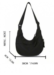 Shoulder Bag Men s Y Brand New Sports Crossbody Bag Casual Versatile Lightweight Commuting Backpack Sling Side Bag Work Weekend Travel Camping Summer Gym Vacation Holiday Carry On Nylon Black Personal