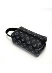 Mini Retro Floral Pattern Men s Clutch Bag Vintage Embossed Pouch PU Material Durable Small Square Handbag Water Resistant Lightweight Casual Wristlet