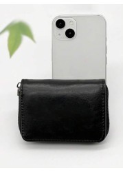 HOVI S Classic Minimalist Card Holder Wallet Ultra Portable Multi Function Coin Purse Mini Bag Small Bag