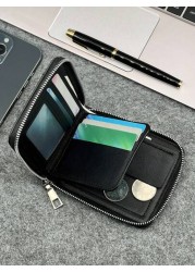 HOVI S Upgrade Your Look With Stylish Business Leather Wallets Fashion Short Wallet Old Money Style Men Vintage Funny Gifts Coin Purse Travel Christmas Purse Holiday Thanksgiving Gifts Vacation Hiking