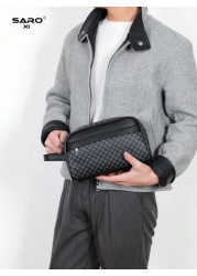 Men s Clutch Wallet Handheld Anti Theft Phone Pouch Wrist Strap Bag For Business Travel Grooming Storage Bag Black Floral Lightweight Portable Gift For Young Male Students Luxury Bags Pillow Bag Men