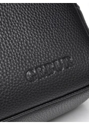 1Pc Large Capacity Black Clutch Bag Black Bag Hand Bag Office Supplies Vintage Storage Men Gift For Husband Dad Gift Valentines Gift Bag Fashionable Handbag Makeup Bag Student Outdoor Handbags Valenti