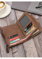 Multi Card Slot Men s Simple Short Wallet Zipper Purse With Clasp And Coin Pocket Clutch Handbag Korean Style Wristlet Bag Anti Theft Bag College Multi Card Clutch Bag Long Wallet Business Vacation Le