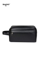 saroxi Men s Large Capacity Fashionable Casual Handbag Wristlet Pouch High End Elegant Portable For Work Travel Suitable For Young Office Workers Students A Great Gift Choice For Men Pillow Bag Men