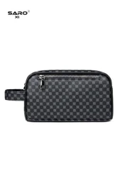 saroxi Men s Large Capacity Fashion Casual Outdoor Travel Hand Wrist Pouch Big Storage Portable High End Simple And Stylish Suitable For Office Gift For Young People Students Men Bag Gifts For Men Chr