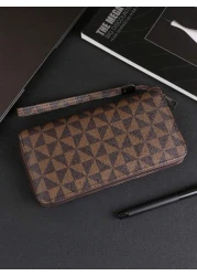 HOVI S Fashionable Minimalist Business Men s Clutch Handbag Large Capacity Multi Card Slots Portable Wrist Bag Great Gift For Men On Holidays Or Anniversary Luxury Bags