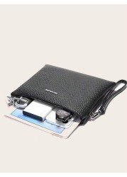 Men s Fashion Stylish Simple Litchi Pattern Clutch