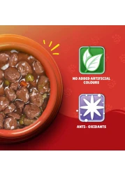 بورينا فريسكيز طعام قطط رطب لحم الضأن والديك الرومي والخضروات في مرق 400 غرام