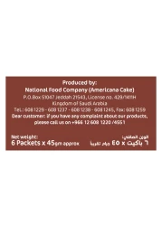 أمريكانا كوكيز رقائق الشوكولاته المزدوجة، قطع صغيرة، 35 غرام، حزمة من 6