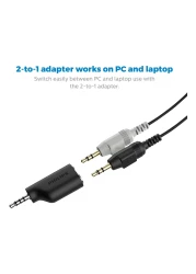 Philips EasyChat Wired Over-Ear Headphones SHM1900 Black