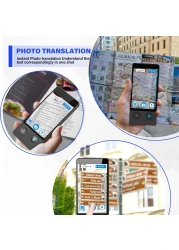 Language Translator Device, 2024 Instant Two-Way Language Translator, 144 Languages Supported, Online/Offline/AI/Voice/Photo Translation, Portable Translator Device for Business Learning Travel
