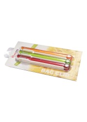 Home Pro Bag Clips Multicolour 15.5x1.7x1cm 3 PCS