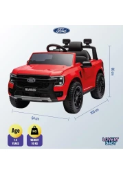 Lovely Baby Power Riding SUV Car LB 707L for Kids, Electric Ride On, Battery Operated Car, Leather Seats, Toddler Car, Music Play MP3-USB - Red