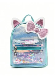 Sanrio Sanrio Sanrio Hello Kitty Backpack Portable For Travel Easy To Use Cute Cat Ears With Bows And Colorful Small Backpack Princess Bag Sweet And Cute Design Birthday Gift Party Gift Halloween Gift