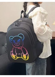 New School Backpack For Girls And Boys Stylish And Cute Bear Double Shoulder Bag Highly Attractive Travel Bag