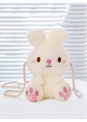 Cute Plush Rabbit Shoulder Bag Crossbody Bag Travel Bag