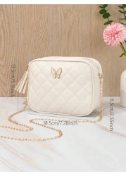 Children s Embroidered Butterfly Decoration Cute Crossbody Bag Fashionable Shoulder Bag Messenger Bag For Girls