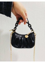 Children s Cloud Shaped Ruched Bag Girls Crossbody Bag For Festival Gift Fashionable Princess Shoulder Bag For Little Girls Coin Purse