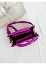 Versatile Ins Girls Handbag New Fashion Small Square Bag 14 16 Years Old Children s Shoulder Bag Texture Retro Crossbody Bag