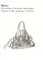 1pc Plain PU Leather Stone Texture Handbag Fashion Versatile Shoulder Crossbody Bag Suitable For Everyday Use