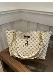 Fashion Contrasting Geometric Pattern Chain Shoulder Bag Suitable For Shopping Wallets Shopping Young Women College Students Newcomers White Collar Workers They Are Very Suitable For Offices Universit