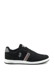 U.S. Polo Assn. حذاء رياضي رجالي أسود من Kares 2fx