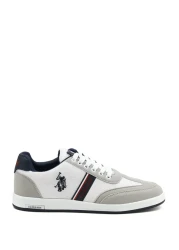U.S. Polo Assn. حذاء رياضي رجالي أبيض من Kares 2fx
