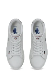 U.S. Polo Assn. قاعدة. بولو أسن. حذاء رياضي باللون الأبيض والأزرق الداكن للجنسين من Franco Gsn 3pr
