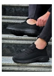 E SPORT حذاء رياضي كاجوال للرجال باللون الأسود