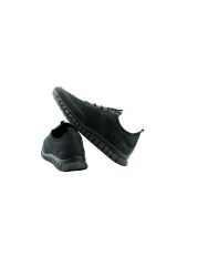 RavenShoes حذاء كاجوال رجالي أسود بدون دانتيل مريح قابل للتمدد 40-46