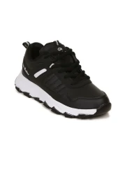 lord's ayakkabı حذاء للمشي لمسافات طويلة مقاوم للماء ونعل سميك باللونين الأسود والأبيض للرجال