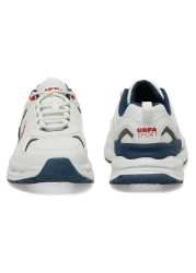 U.S. Polo Assn. حذاء الجري جاكي 4FX للرجال باللون الأبيض