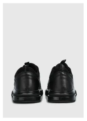 Provoq حذاء رياضي رجالي - جلد أسود