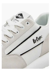 Lee Cooper حذاء رياضي رجالي برباط ومطبوع عليه شعار