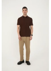 axxa تي شيرت رجالي بياقة بولو منقوشة