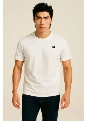 New Balance Mnt1537 Classic Basic Logo White Men's T-Shirt