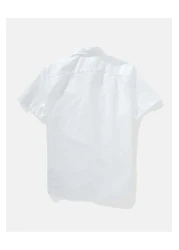 American Eagle قميص Ae Slim Fit بأكمام قصيرة وأزرار