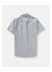 American Eagle قميص Ae Slim Fit بأكمام قصيرة وأزرار