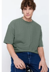  Collection Oversize Cut Waffle T-Shirt - Textured Short Sleeve Tmnss22Ts00049